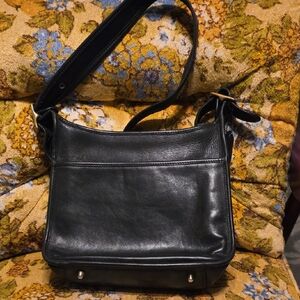 Black Leather Shoulder Bag